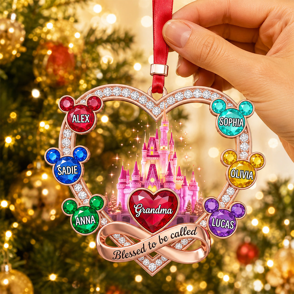Grandma Magical Family - Personalized Ornament Gifts VT100145