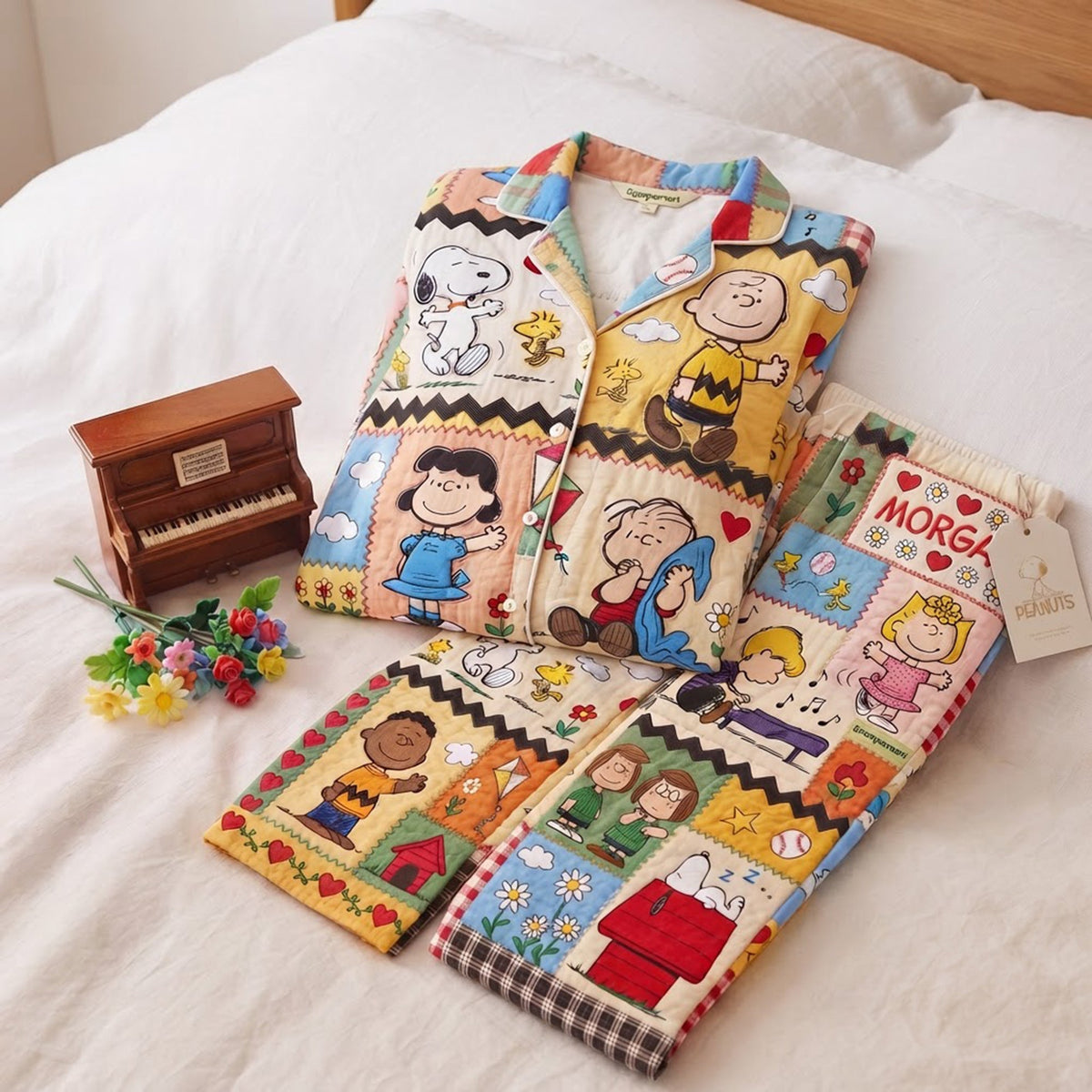 Lovely Characters - Lapel Pajama Set TC100102