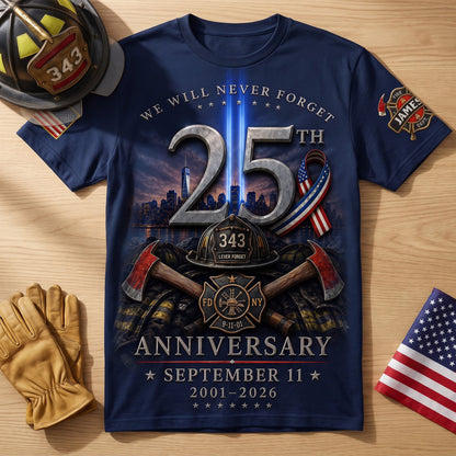 9/11 We Will Never Forget - Personalized 3D Shirt TC100021