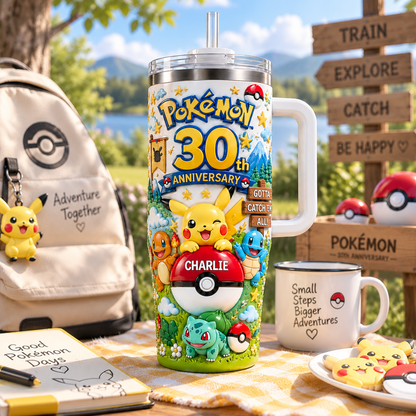 Classic Characters 30th Celebration - Personalized 40oz Tumbler With Handle TC100119