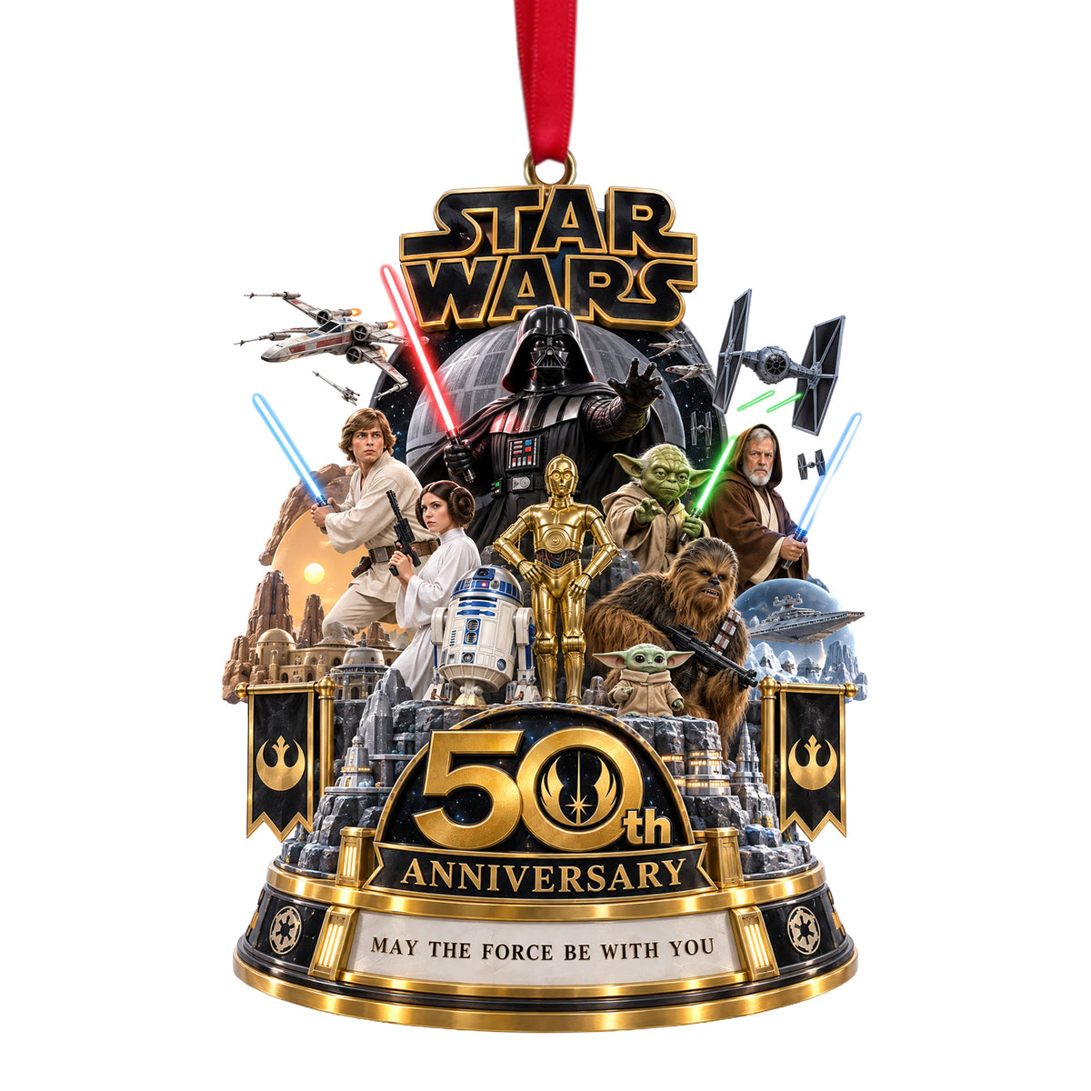 50th Anniversary Warriors Merry Christmas - Personalized Ornament Gifts TC100132