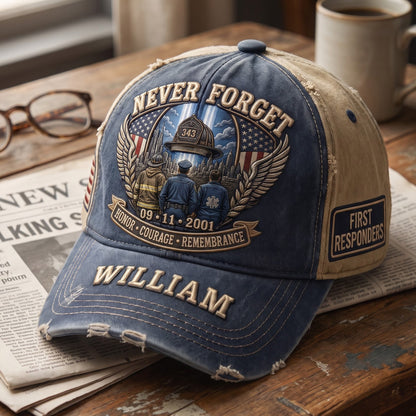 9/11 Memorial Honor The Fallen, Never Forget - Personalized Classic Cap - Patriotic Gift For Americans TC100004
