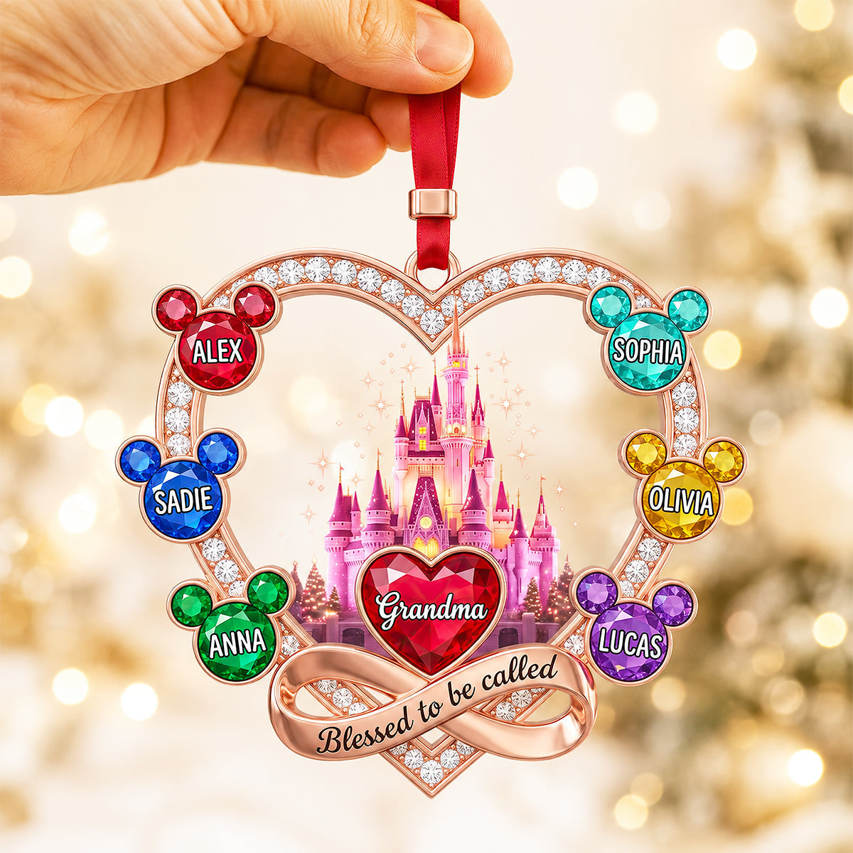 Grandma Magical Family - Personalized Ornament Gifts VT100145