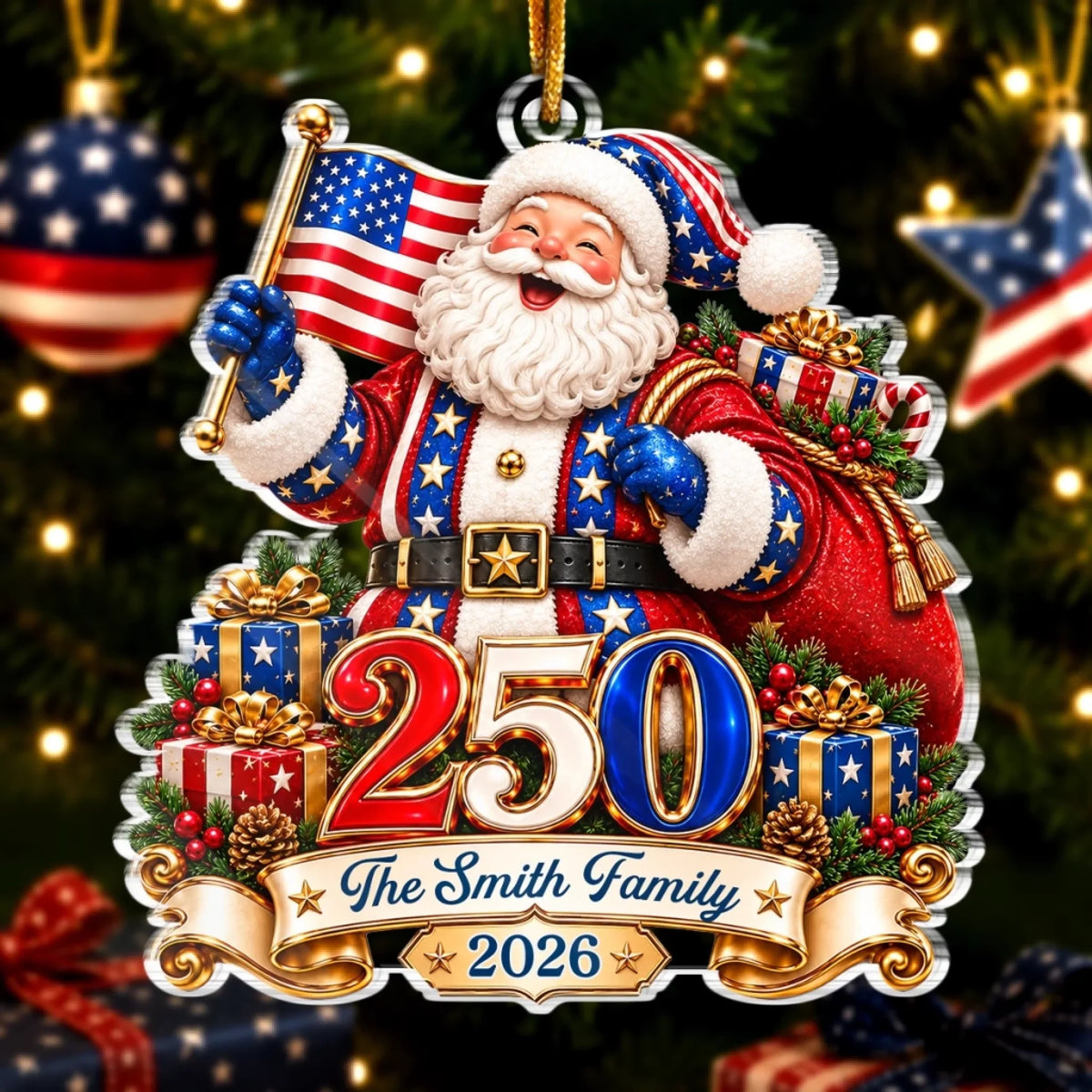 America 250th Anniversary - Personalized Ornament Gifts TC100172