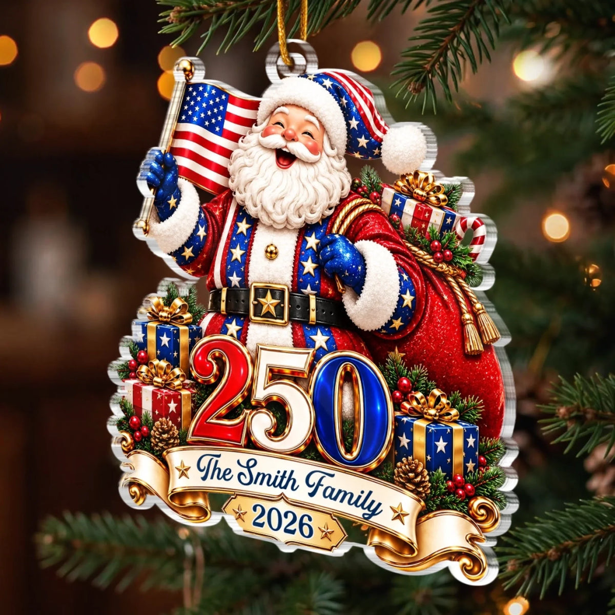 America 250th Anniversary - Personalized Ornament Gifts TC100172