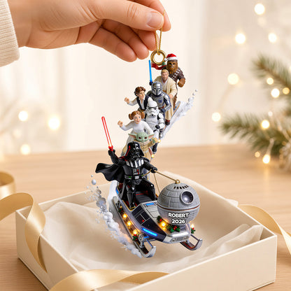 Elliptical Snow Slide - Personalized Ornament Gifts TC100123