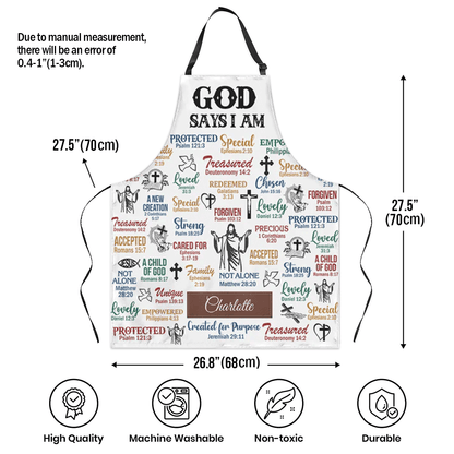 What God Says About You - Personalized Kitchen Apron