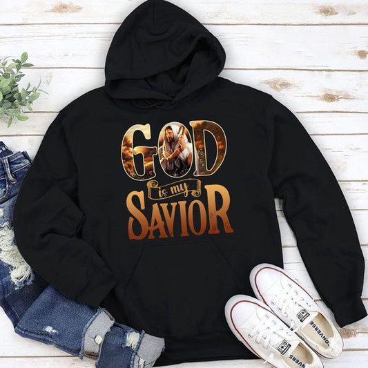 God Is My Savior - Unisex Jesus Hoodie - Christian Apparel