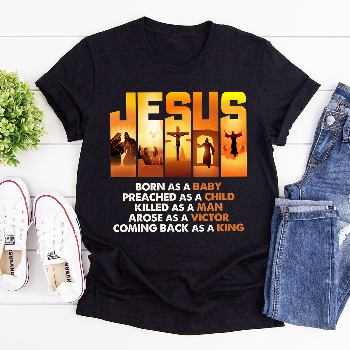 Jesus Came Back As A King - Christian Unisex T-shirt GMJSTS200143