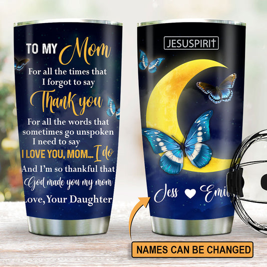 Thankful for You - Personalized Stainless Steel Tumbler