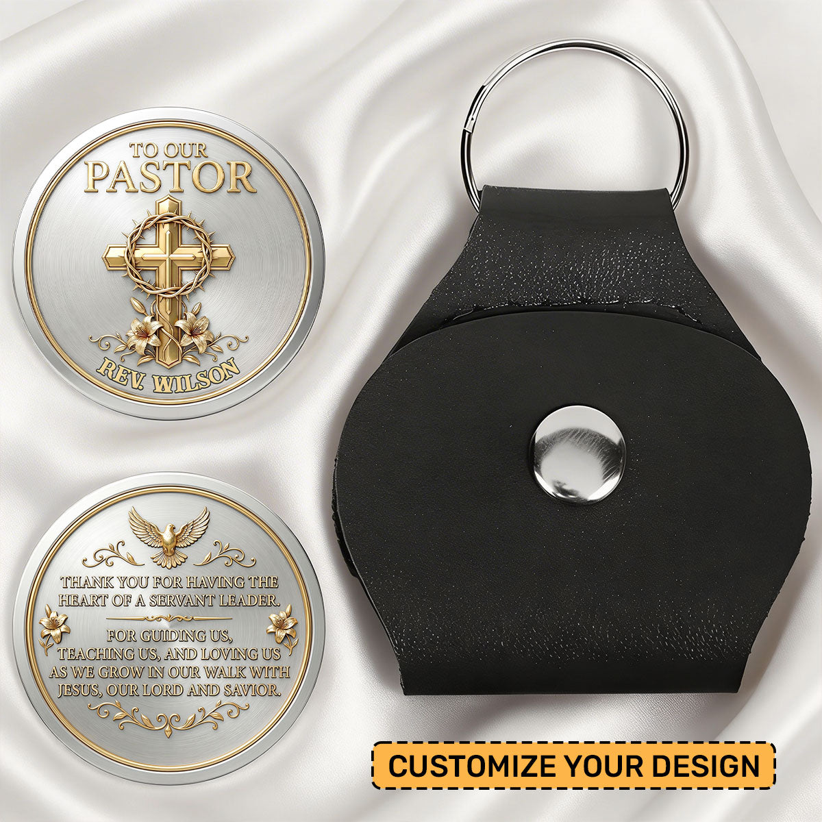 Heart Of A Servant Leader - Personalized Keepsake - Gift For Pastor