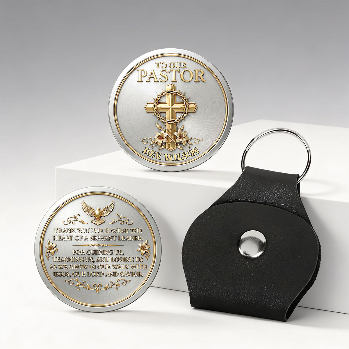 Heart Of A Servant Leader - Personalized Keepsake - Gift For Pastor