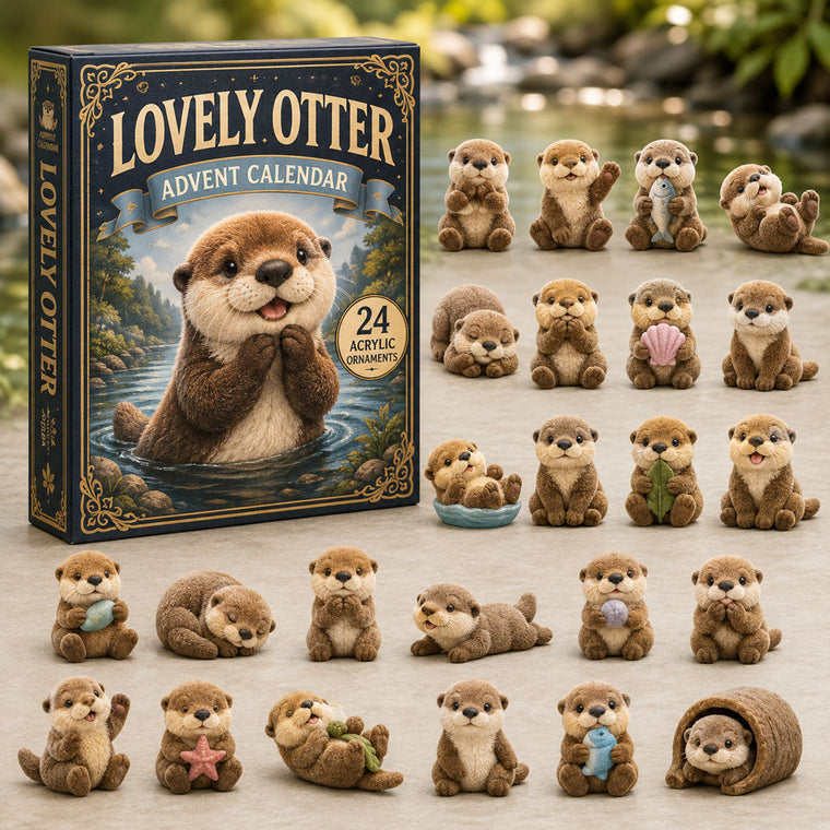 Lovely Otter Advent Calendar 2026 - 24-Day Festive Countdown, Acrylic Charms Blind Box - Gift For Otter Lovers AC0TM140 - AT000005