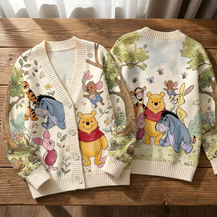 Just Love Honey Bear Friends - Cardigan Sweater TC100089