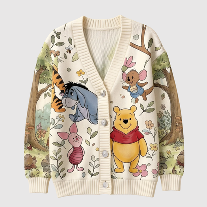 Just Love Honey Bear Friends - Cardigan Sweater TC100089
