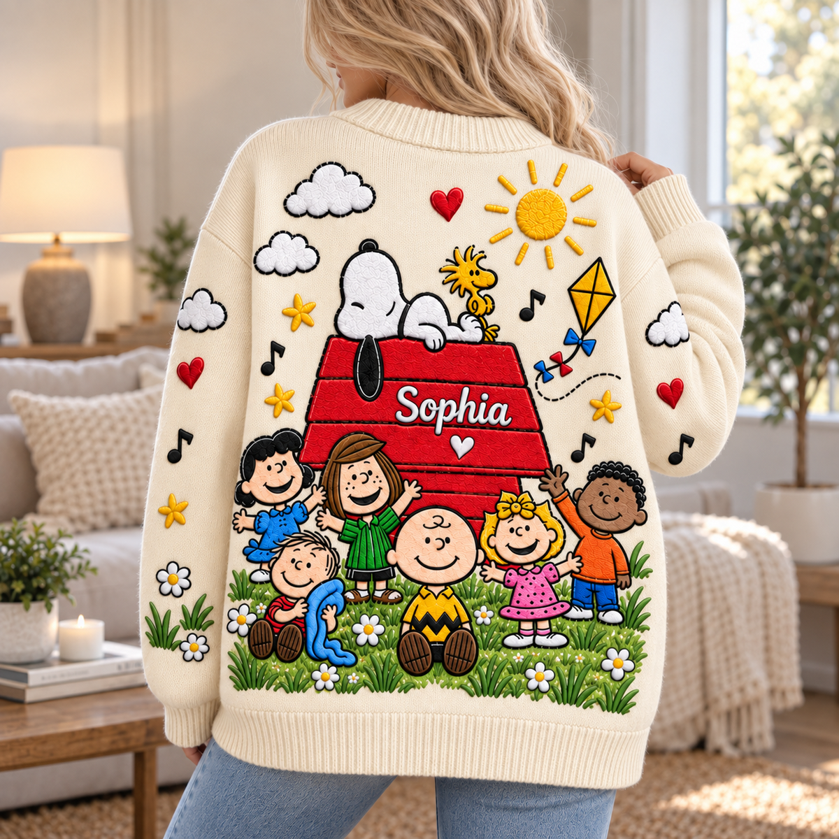 Don't Worry Be Happy Positive Life - Cardigan Sweater TC100106