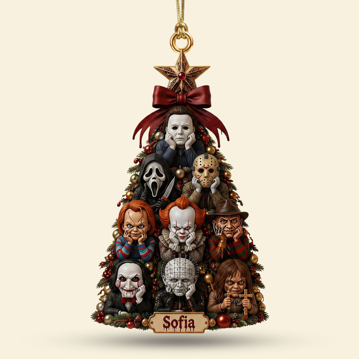 Sincerely Terror - Personalized Ornament Gifts TC100137