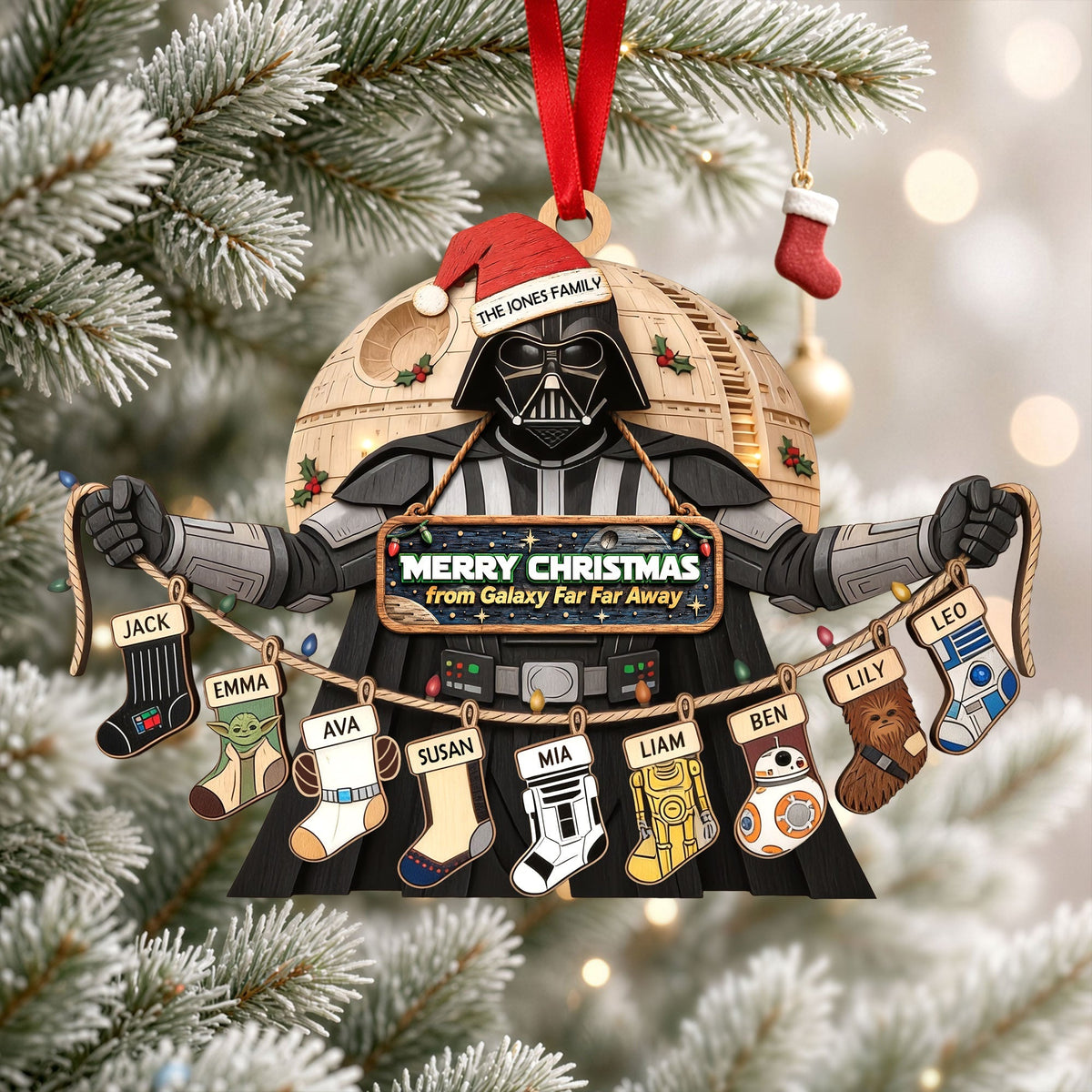 Cosmic Christmas Stocking - Personalized Ornament Gifts TC100171