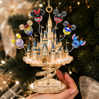 Magical Castle Family Balloons - Personalized Ornament Gifts VT100126