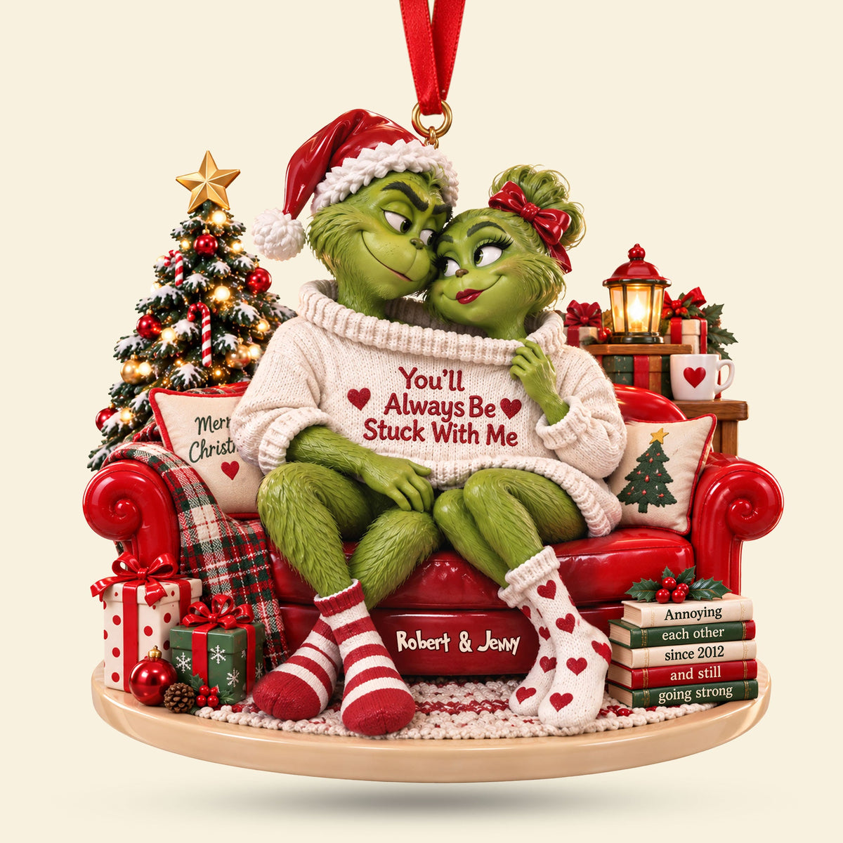 Tied Together Forever Ornament - Personalized Ornament Gifts TC100180