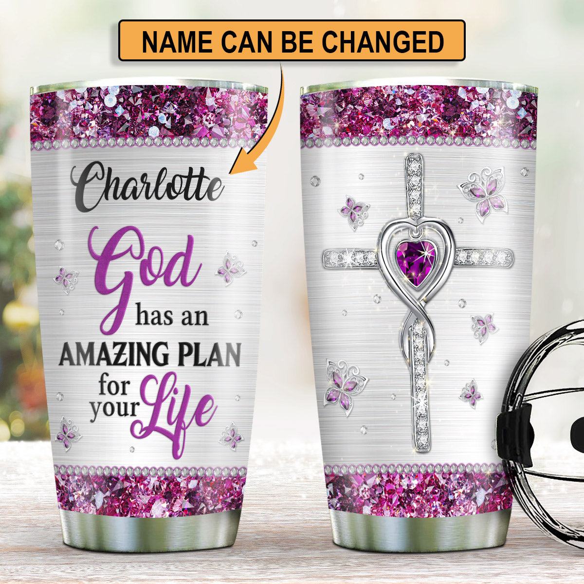 God Has An Amazing Plan - Personalized Tumbler