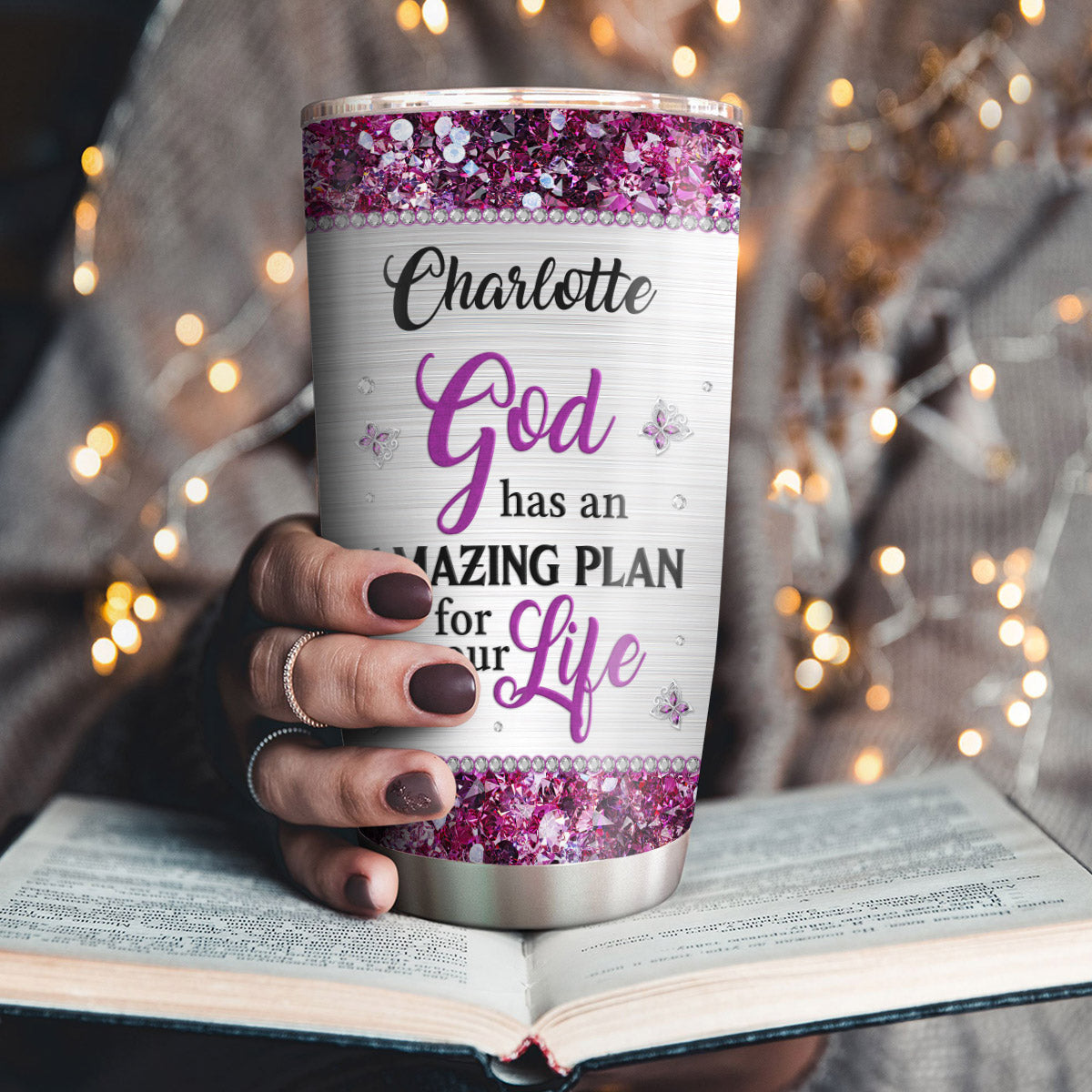 God Has An Amazing Plan - Personalized Tumbler