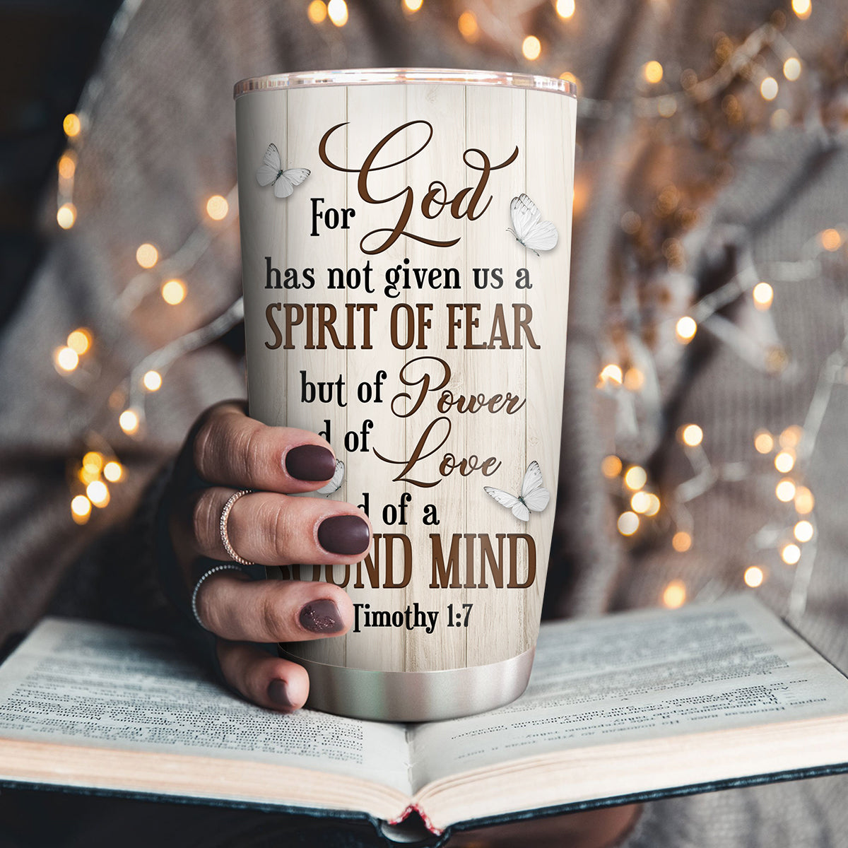 Power and Sound Mind - Personalized Tumbler