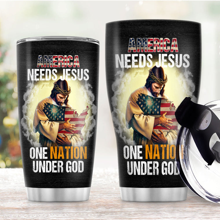 Patriotic Faith - Christian Stainless Steel Tumbler