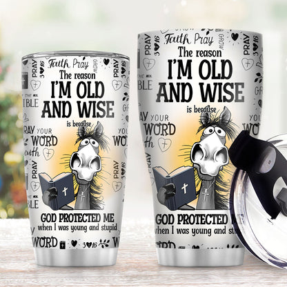 I'm Old And Wise Quote - Stainless Steel Tumbler - Gift for Loved One