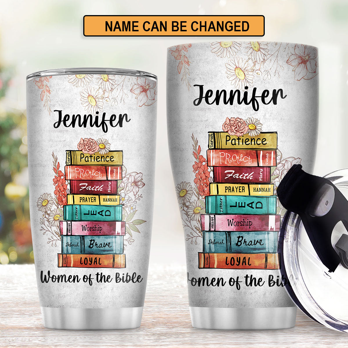 Faith-Inspired - Personalized Stainless Steel Tumbler for Women