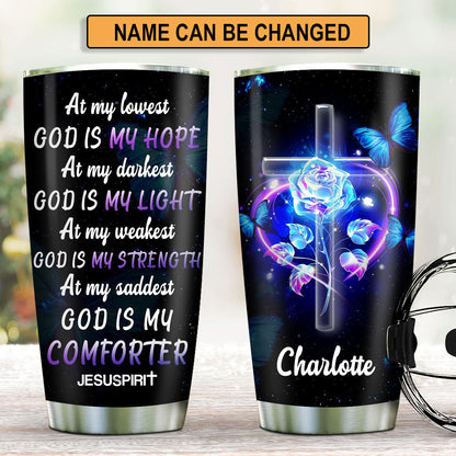 At My Lowest - Christian Inspirational Tumbler