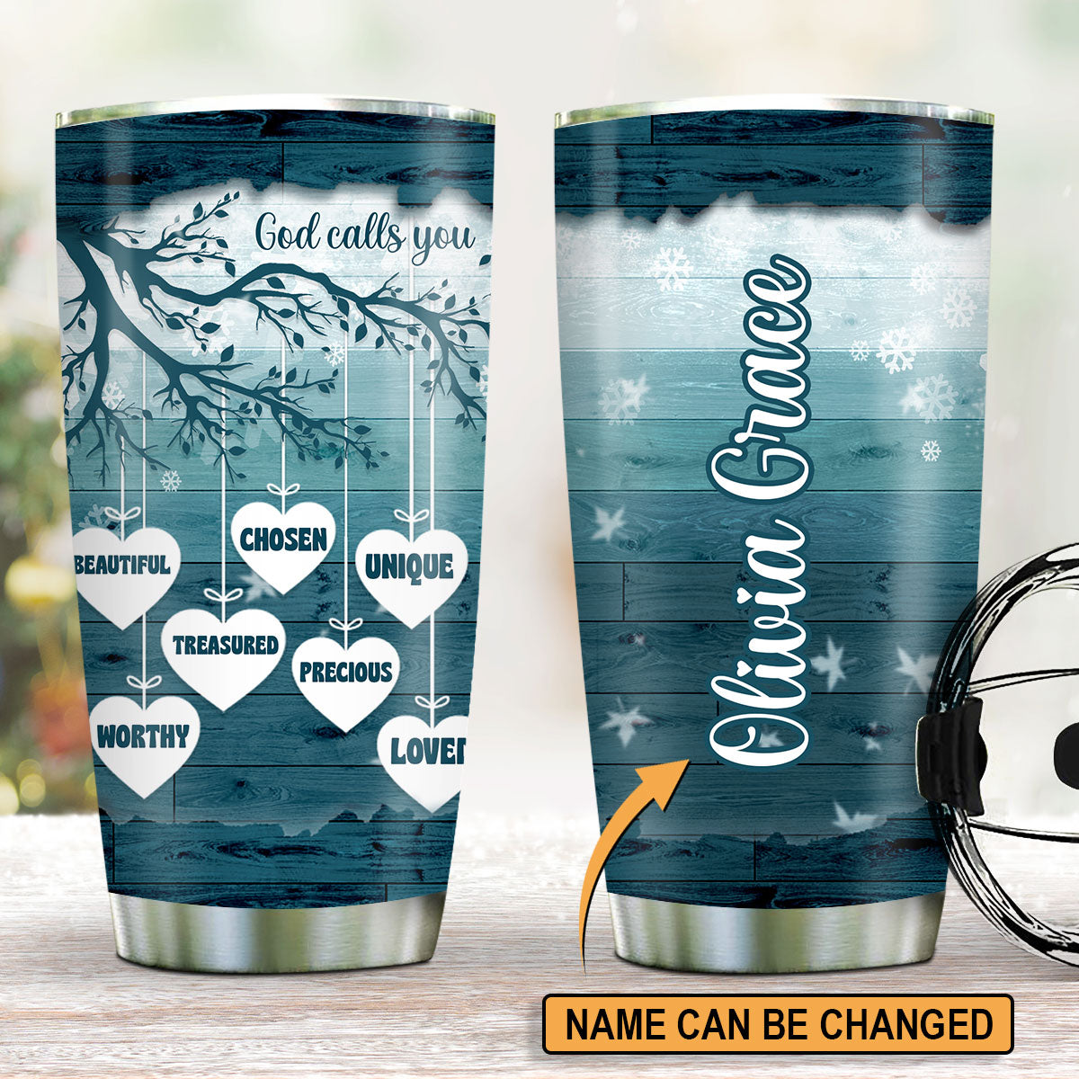 God Calls You Precious - Stainless Steel Tumbler 20oz - Personalized Gift