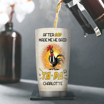 God Said TADA - Christian Stainless Steel Tumbler