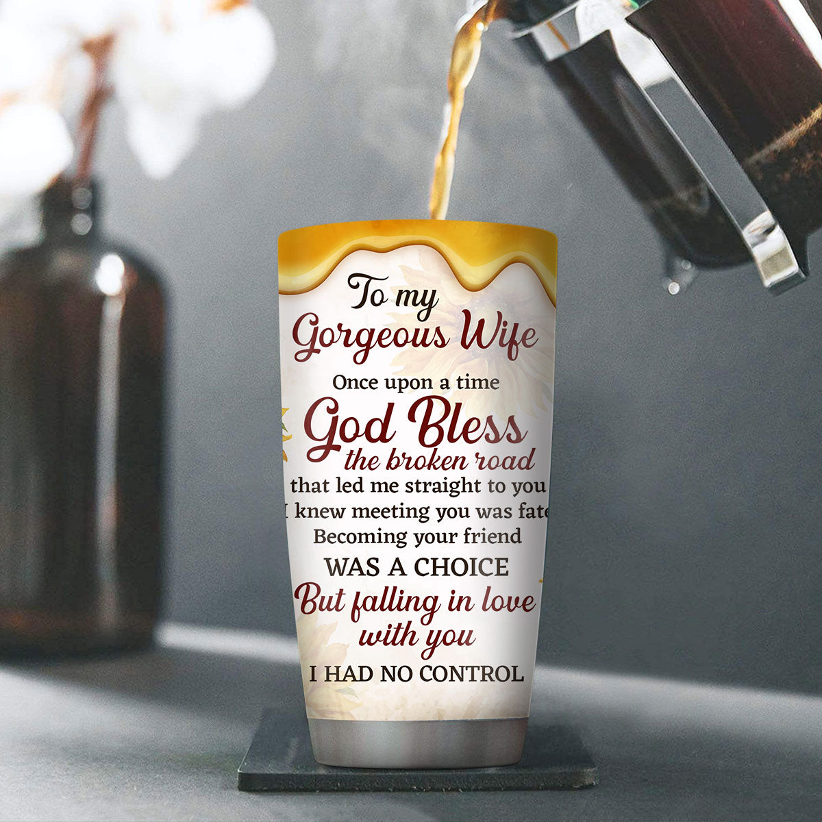 God Bless - Personalized Stainless Steel Tumbler