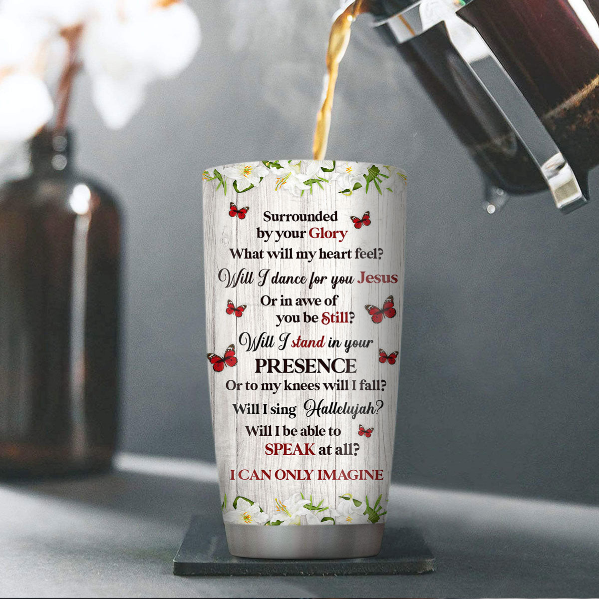 Inspirational Verse - Personalized Stainless Steel Tumbler 20oz