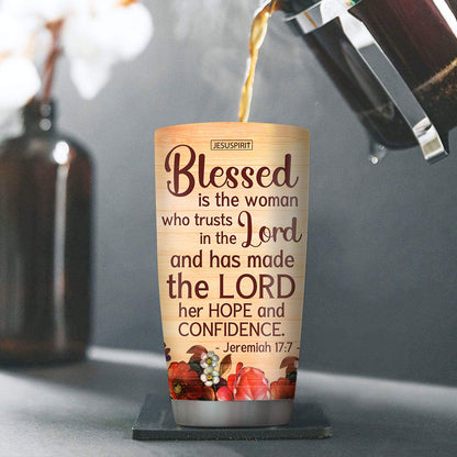 Blessed Trust - Christian Tumbler 20oz Personalized Stainless Steel