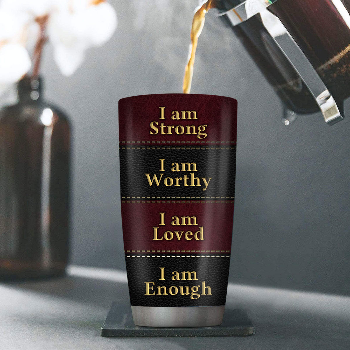 I Am Loved, I Am Enough - Personalized Tumbler