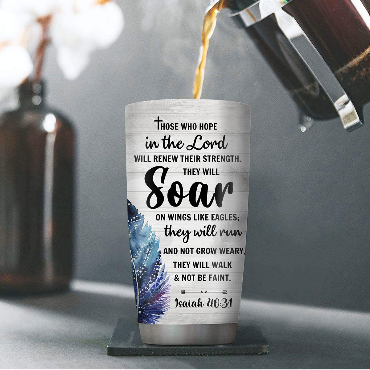 Hope in the Lord - Inspirational Christian Tumbler