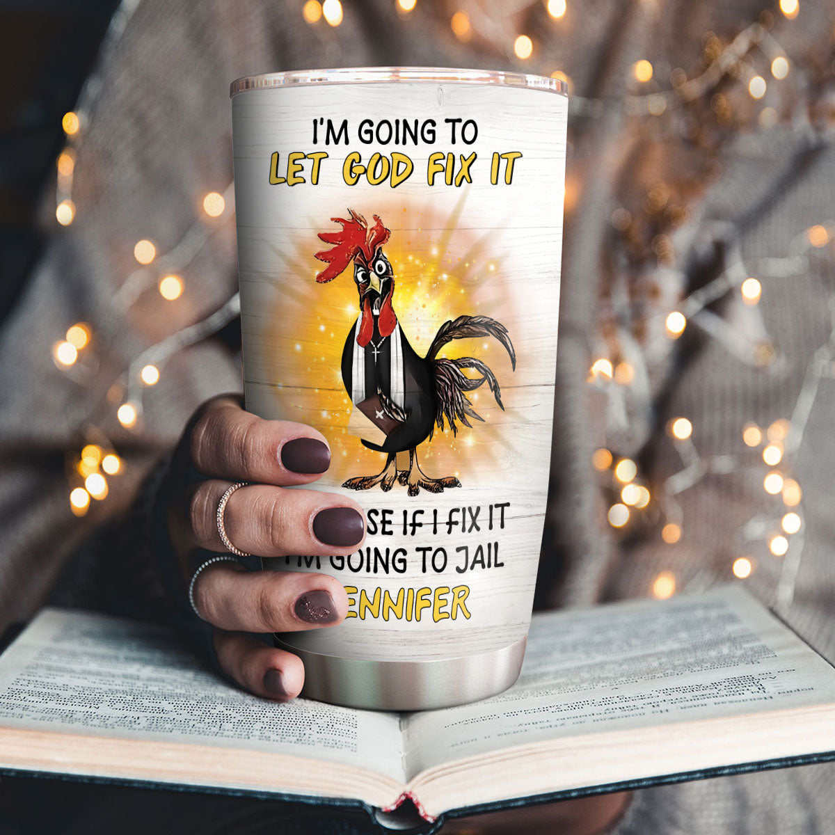 Let God Fix It - Personalized Stainless Steel Tumbler