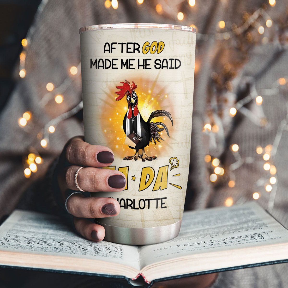 God Said TADA - Christian Stainless Steel Tumbler