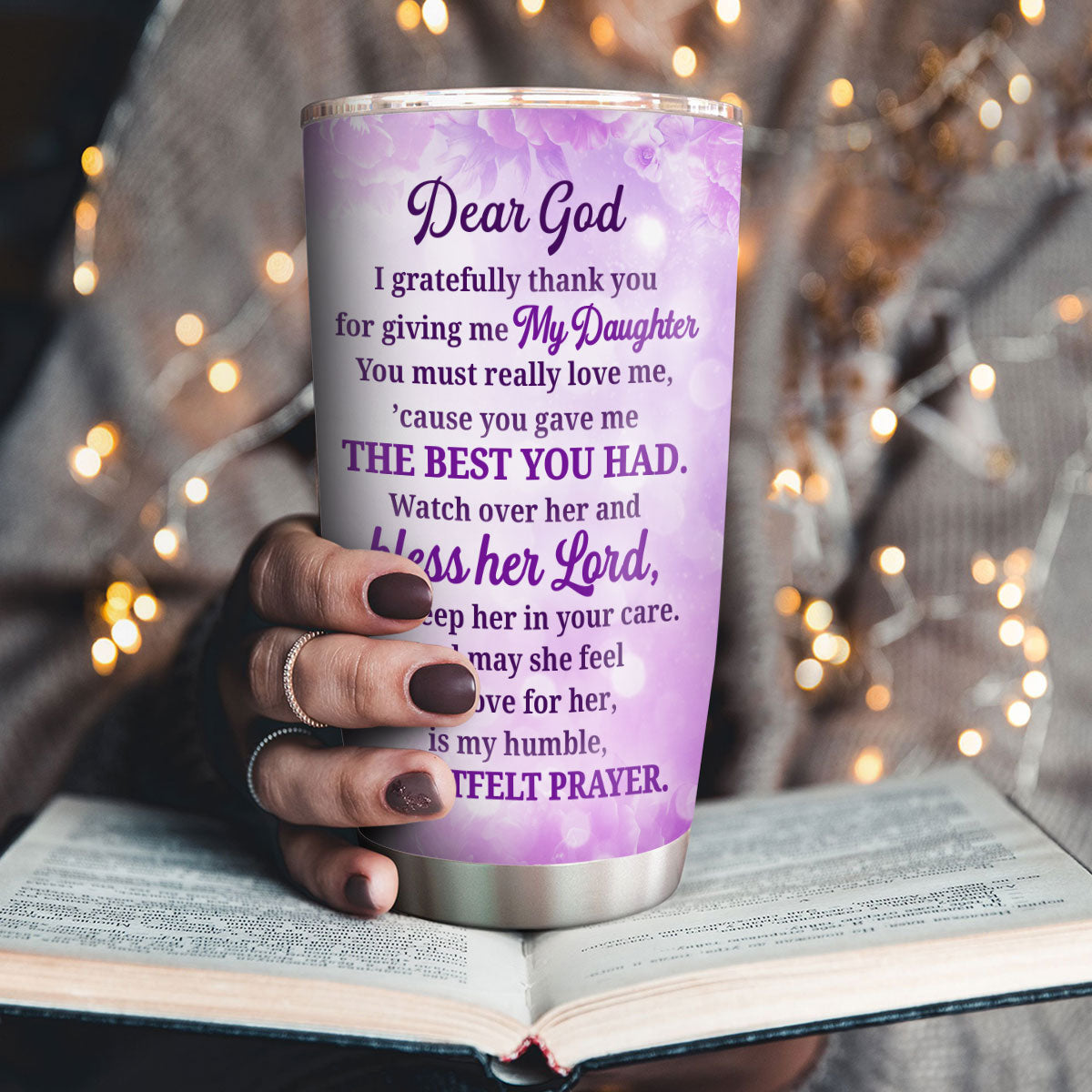 A Prayer for My Daughter - Personalized Stainless Steel Tumbler