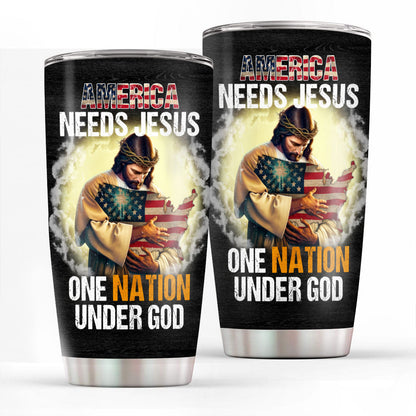 Patriotic Faith - Christian Stainless Steel Tumbler
