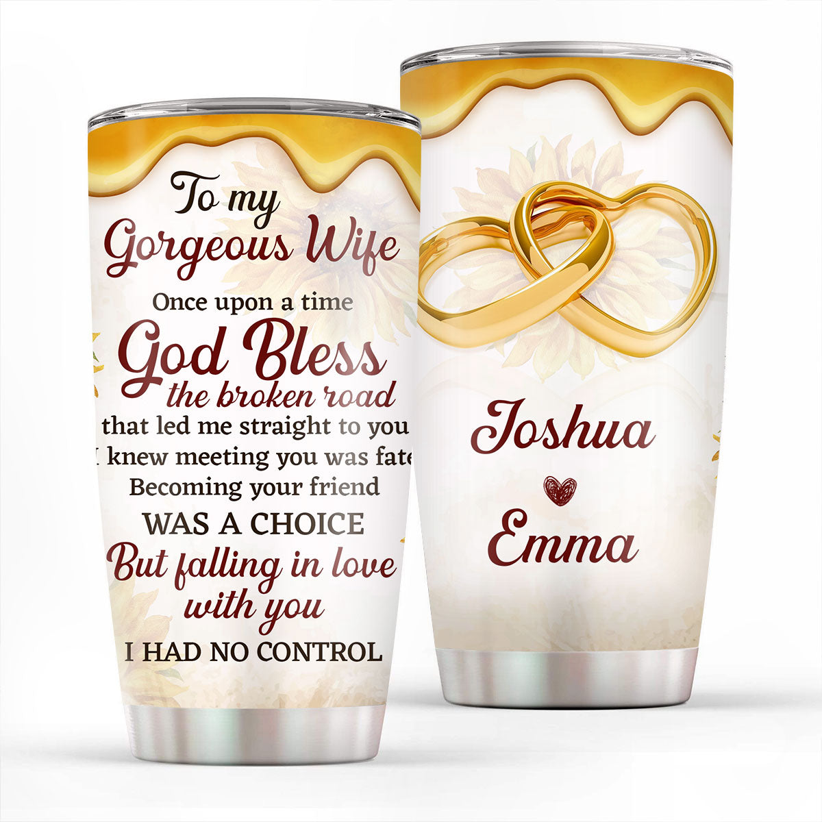 God Bless - Personalized Stainless Steel Tumbler