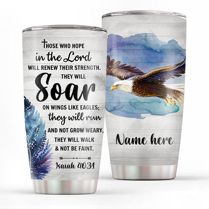 Hope in the Lord - Inspirational Christian Tumbler