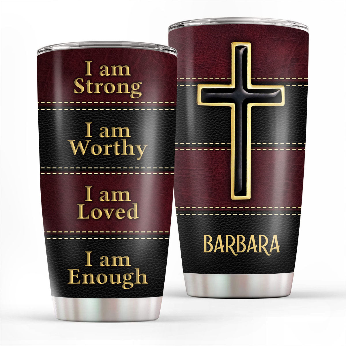 I Am Loved, I Am Enough - Personalized Tumbler