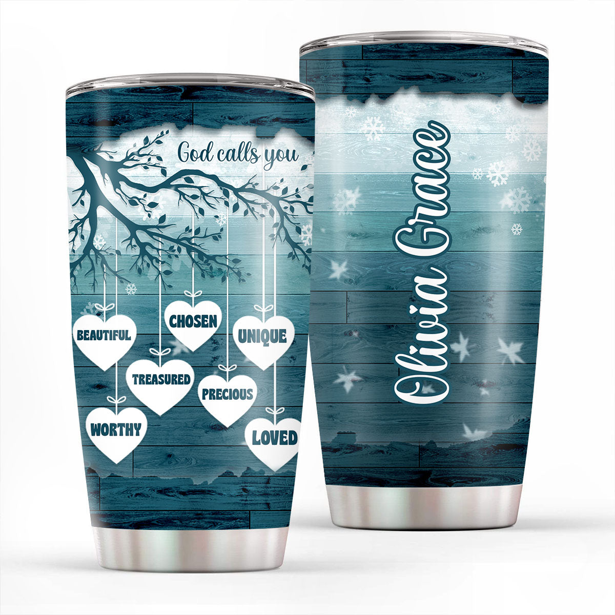 God Calls You Precious - Stainless Steel Tumbler 20oz - Personalized Gift