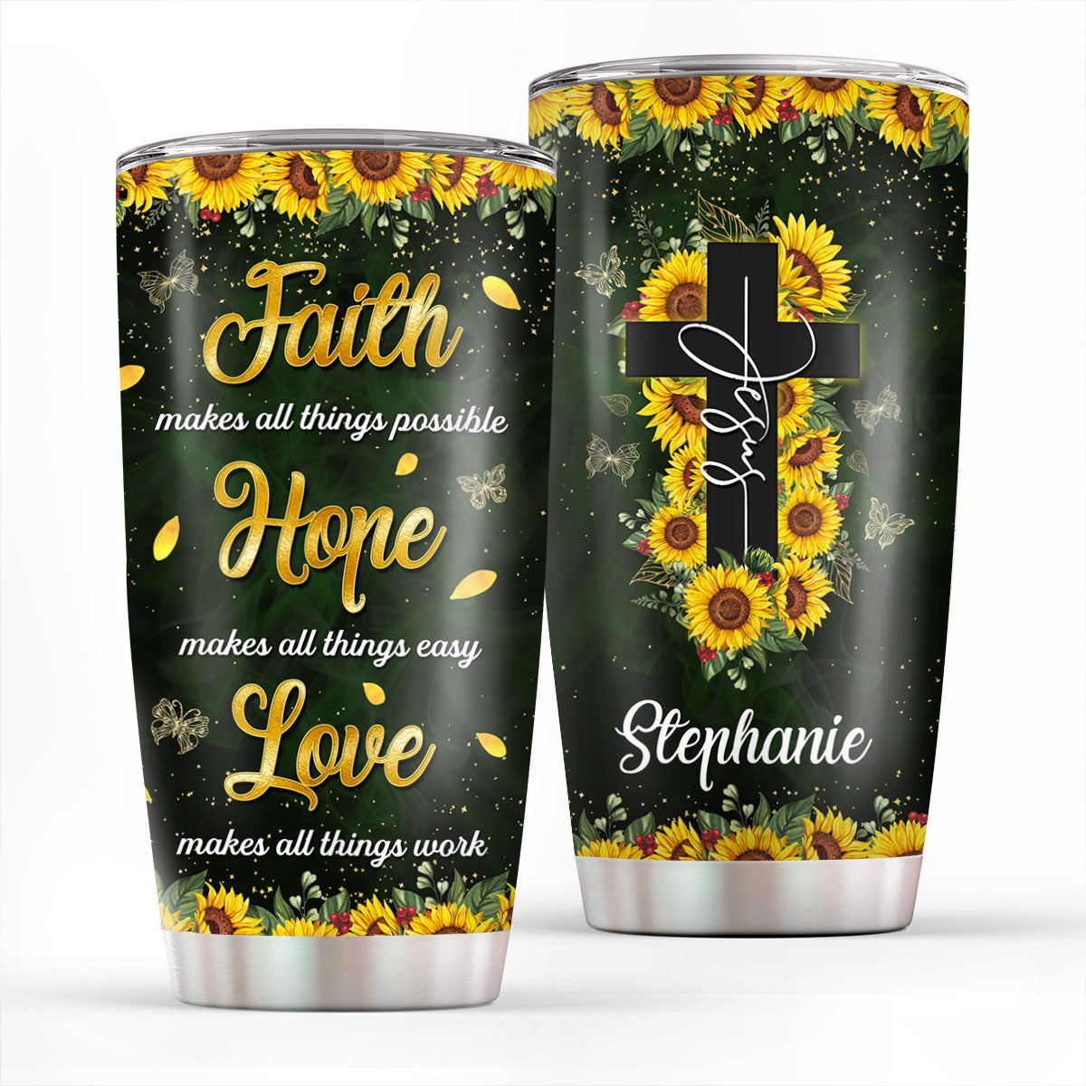 Hope Makes All Things Easy - Personalized Stainless Steel Tumbler