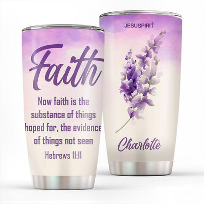 Faith Hope Love - 20oz Stainless Steel Tumbler - Personalized Gift for Her