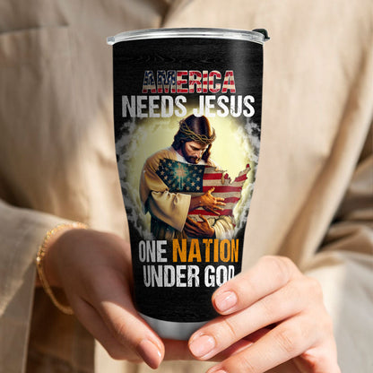 Patriotic Faith - Christian Stainless Steel Tumbler