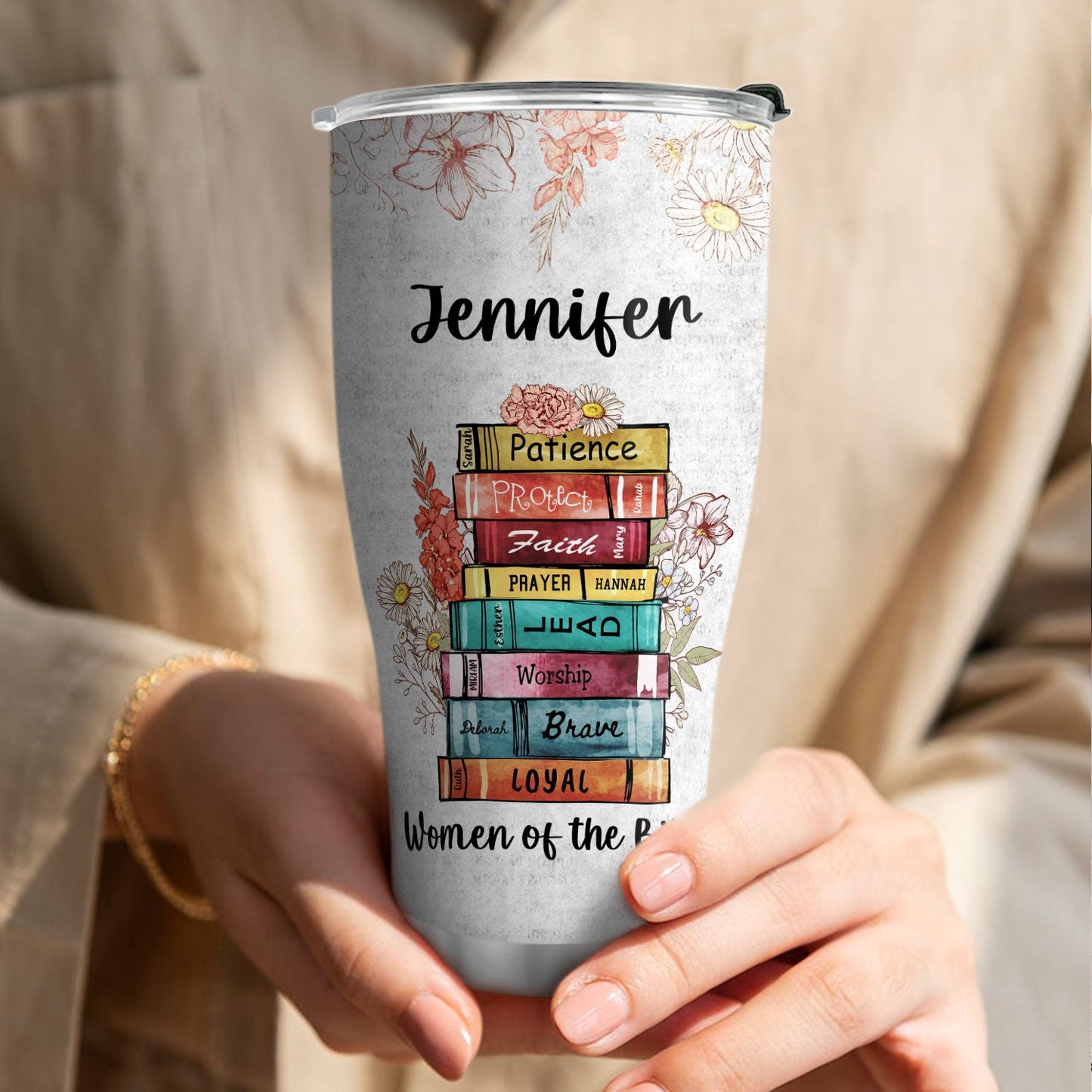 Faith-Inspired - Personalized Stainless Steel Tumbler for Women